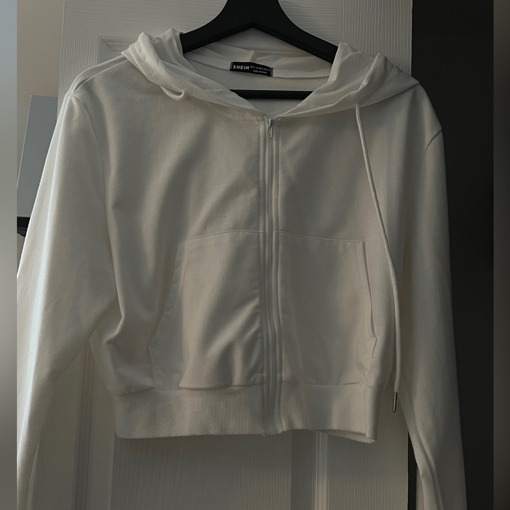 Zip Up Jacket Crop Top